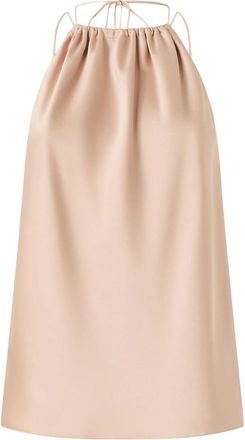 Pinko Gathered-neckline Sleeveless Blouse