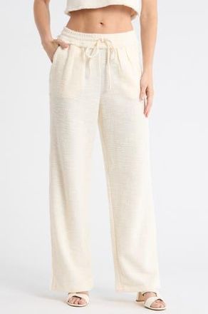Habitual Fringe Cotton Blend Pull-On Pants in Natural at Nordstrom Rack, Size X-Small