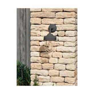 Garden Trading Thurlaston Barn Carbon Grey Mains Outdoor Garden Wall Light