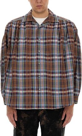 Aïe Seersucker Cotton Shirt-Uomo