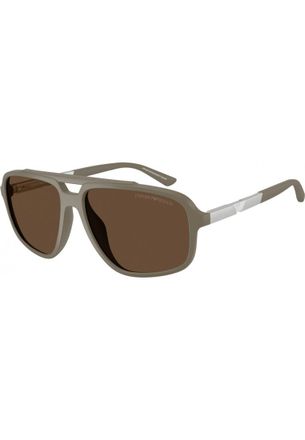 Emporio Armani Mens EA4236U 59 543773 Sunglasses - Beige - One Size