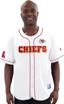 Starter Mens Starter White Kansas City Chiefs Relay Full-Button Baseball Jersey at Nordstrom, Size Xxx-Large