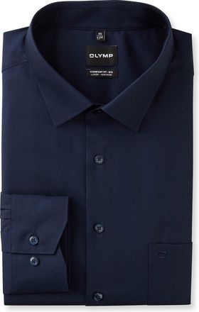 Olymp donkerblauw Olymp Big&Tall overhemd Comfort Fit