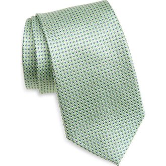 Nordstrom Jacquard Silk Tie in Green at Nordstrom