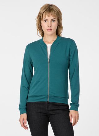 Ragwear Sweatjacke RAGWEAR KENIANE, Damen, Gr. XXL, ocean gr&uuml;n, Sweatware, Obermaterial: 67% Polyester, 28% Viskose, 5% Elasthan, unifarben, normal, Rundhals,