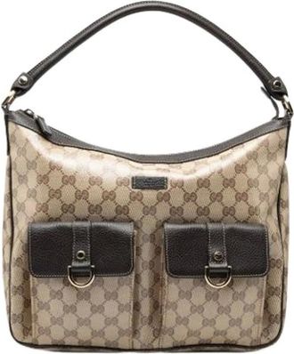 Gucci Pre-owned Shoulder Bags, female, Beige, Size: ONE SIZE Pre-owned The Abbey Handbag