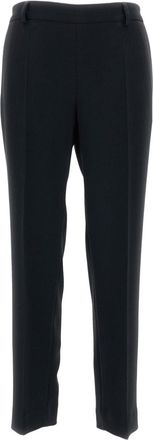 Alberto Biani Straight-Leg Trousers with Elasticated Waistband and Side Pockets