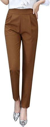 Generic Yoga Pants for Womens Womens Patterned Dress Pants Tailored Trousers for Women High Waisted Leather Women Going Out Bottoms for Clear Plastic for Autu