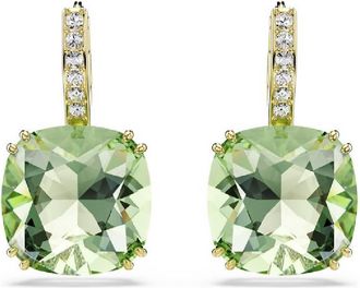 Swarovski Millenia 18k Gold Plated Cushion-Cut Earrings