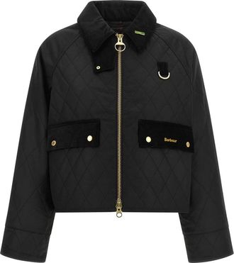 Barbour Jassen, Dames, Zwart, XS, Katoen, Spey Icons Jacket
