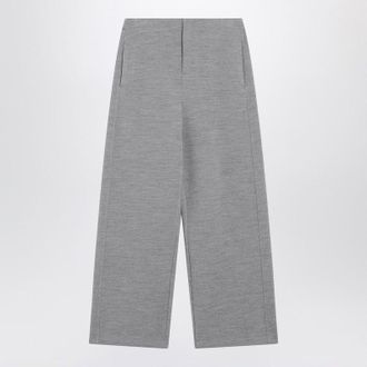 Max Mara Grijze Wolkatoen Mix Broek