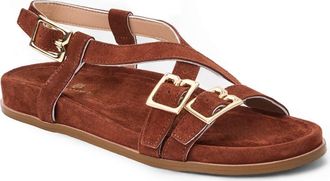 Bruno Magli Gianna Slingback Sandal in Brown Suede at Nordstrom, Size 10.5