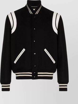 Saint Laurent Black wool teddy jacket