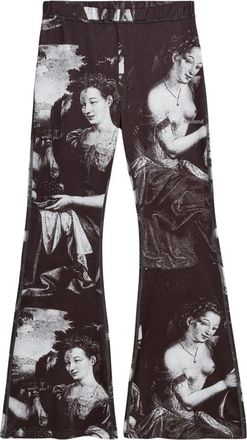 Soulland Haven Broek - Dames - Wijde Broeken - Veelkleurig - L/Xl - Polyester - Broeken