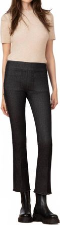 Avenue Montaigne Stitch Denim Pants In Black