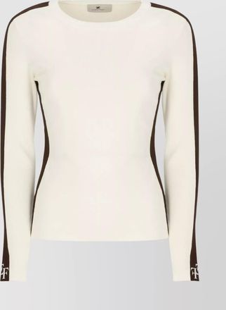 Elisabetta Franchi crewneck long-sleeve knitted top