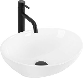 Rea lavabo sobre encimera sofia blanco