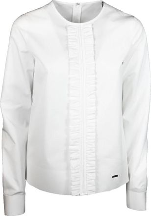 Dsquared2 100c Camicia Blouse - Dames - Blouses - Wit - L - Katoen - Overhemden