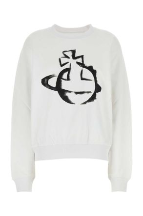 Vivienne Westwood White Cotton Oversize Sweatshirt