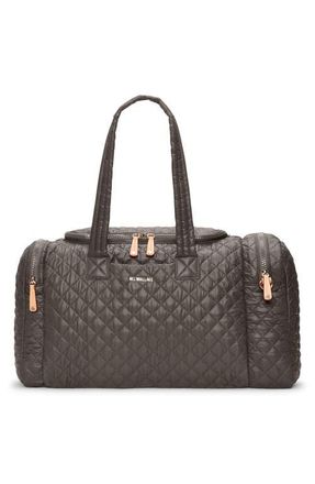 MZ Wallace Metro Team III Quilted Nylon Duffle Bag in Magnet at Nordstrom