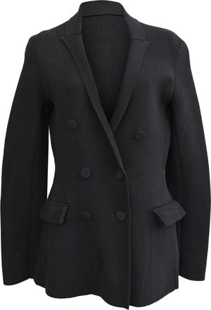 Altuzarra Indi Double-Breasted Blazer in Black Polyester