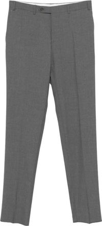 Canali Buttoned Broeken - Heren - Nette broeken - Grijs - 4XL - Wol - Broeken