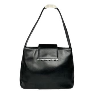 Valentino Pre-owned Vintage Schoudertas - Dames - Pre-owned - Zwart - Maat: ONE Size Leer