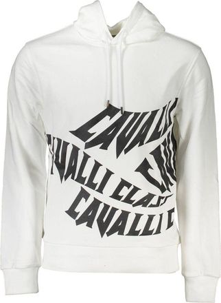 Cavalli White Cotton Men Mens Sweatshirt