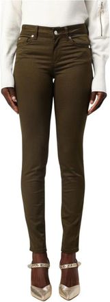 Liu Jo Skinny Bottom Up Broek - Dames - Skinny broeken - Groen - W29 - Katoen - Broeken