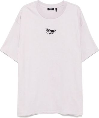 Five CM logo-print T-shirt - men - Cotton - S - Purple