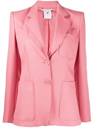 Stella McCartney Blazer met enkele rij knopen - Roze