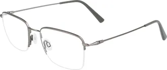 Flexon Demo Square Mens Eyeglasses FLEXON H6041 033 52