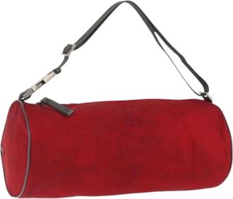 Prada Pre-owned Shoulder Bags, female, Red, Size: ONE SIZE Pre-owned Vintage Nylon Shoulder Bag