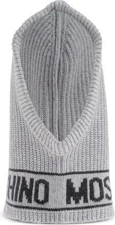Moschino Passamontagna con banda logo - Grigio