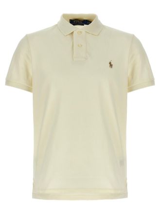 Ralph Lauren Off White Logo Polo Shirt