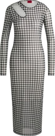 HUGO BOSS Hugo Womens Nalusia Dress in Open Miscellans - Multicolour - Size 12 UK