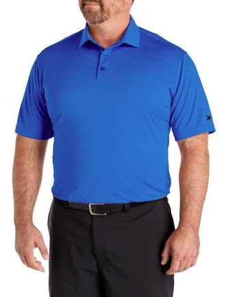 Reebok Big & Tall Performance Heather Polo Shirt in Virtual Blue at Nordstrom, Size Xx-Large