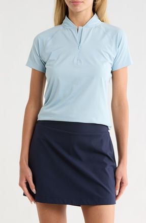 Swannies Quinn Half Zip Knit Polo in Sky Heather at Nordstrom Rack, Size Xx-Large