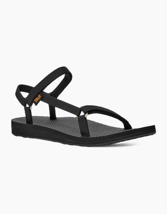 Teva Womens Teva Original Universal Slim Womens Black Sandals - Size: 7