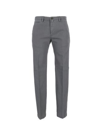 BRIGLIA 1949 Slim Minimalist Tailored Trousers