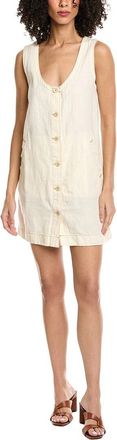 Faherty Linen-Blend Denim Malibu Mini Dress