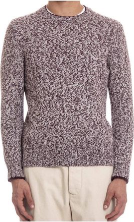 Barba Moulin&eacute; Stof Ronde Hals Sweater - Heren - Ronde hals truien - Veelkleurig - L - Wol - Truien & Vesten