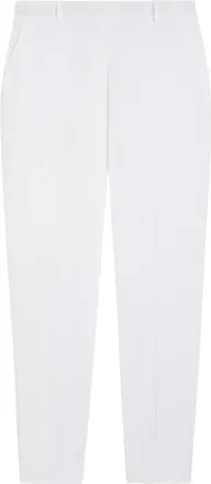 Max Mara Dames, Broeken, Wit, Maat: 2XL Katoen