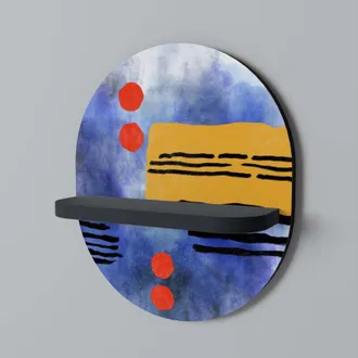 OEM Nightfall Vibrance Estante Ovalado Negro