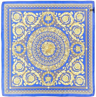 Versace Barocco Print Silk Scarf