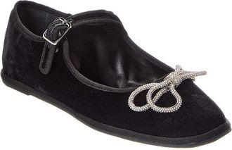 Schutz Clarissa Lace Velvet Ballet Flat