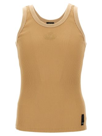 Fendi Beige Polyamide Tank Mens Tops