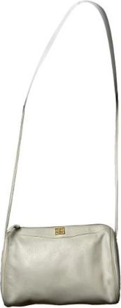 Givenchy Pre-owned Cross Body Bags, female, White, Size: ONE SIZE Pre-owned Leather Crossbody Bag