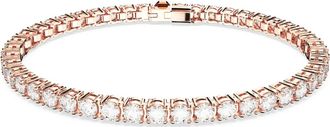 Swarovski Tennisarmband met heldere kristallen - Dames - Armbanden - Roze - ONE Size - Accessoires