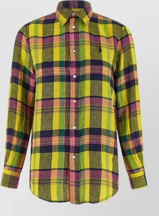Polo Ralph Lauren checked linen long-sleeve shirt